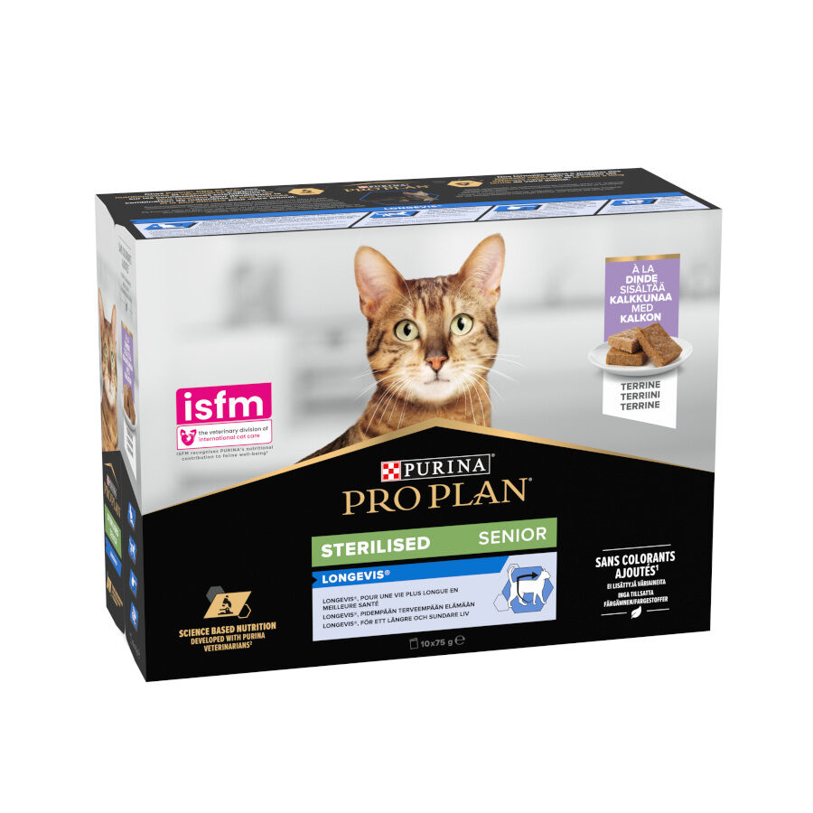 10 latas x 75 g Pro Plan Sterilised Senior Multipack Peru em saquetas para gatos, , large Imagem n&uacute;mero 1
